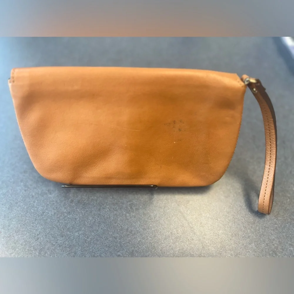 Kate Spade leather clutch with strap